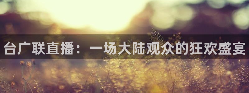台广联直播：一场大陆观众的狂欢盛宴